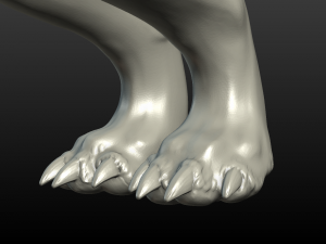 fantasy wolf Model Cetak 3D
