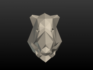 boar head low poly 3D Принт Модель