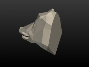 boar head low poly 3D Принт Модель