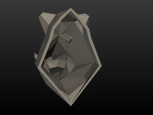 boar head low poly 3D Принт Модель