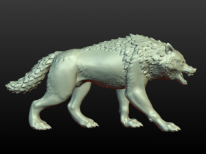 wolf figurine 3D Принт Модель