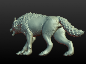 wolf figurine 3D Принт Модель