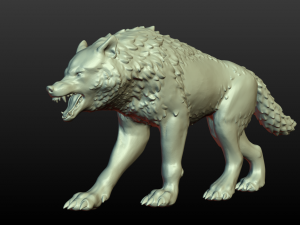 wolf figurine 3D Принт Модель