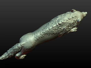 wolf figurine 3D Print Model