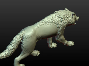 wolf figurine 3D Print Model