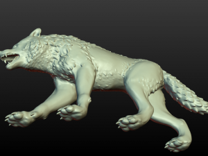 wolf figurine 3D Принт Модель
