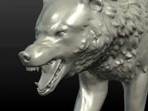 wolf figurine 3D Принт Модель