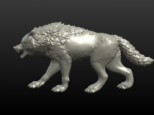 wolf figurine 3D Принт Модель