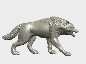 wolf figurine 3D Print Model