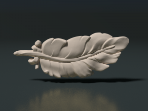 feather 3D Baskı Modeli