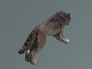 wolf ii low poly Modelo 3D