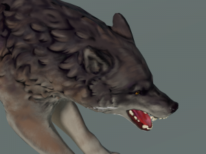 wolf ii low poly Modelo 3D