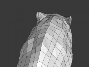 wolf ii low poly Modelo 3D