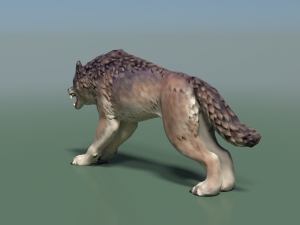 wolf ii low poly Modelo 3D
