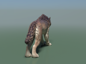 wolf ii low poly Modelo 3D
