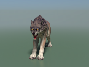 wolf ii low poly Modelo 3D