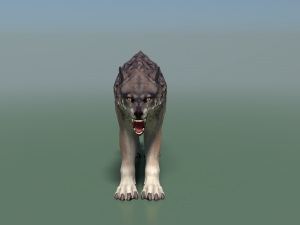 wolf ii low poly Modelo 3D