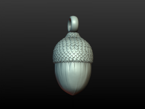 acorn pendant 3D Print Model