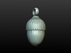 acorn pendant 3D Print Model