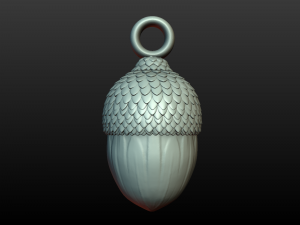acorn pendant 3D Print Model