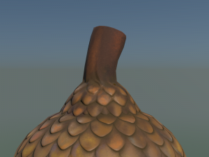 Acorn low poly 3D Model