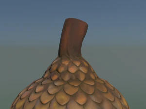 Acorn low poly 3D Model