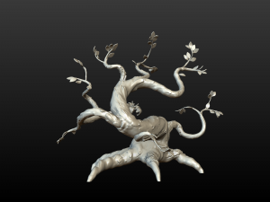 printable fantasy tree 3D प्रिंट मॉडल