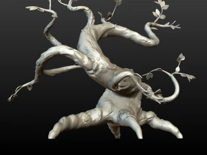 인쇄 가능한 판타지 나무 3D 프린트 모델