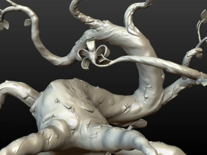 인쇄 가능한 판타지 나무 3D 프린트 모델