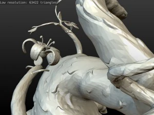 인쇄 가능한 판타지 나무 3D 프린트 모델