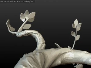 인쇄 가능한 판타지 나무 3D 프린트 모델