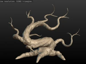 dried tree 3D Print Model