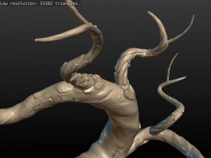 dried tree Model do druku 3D