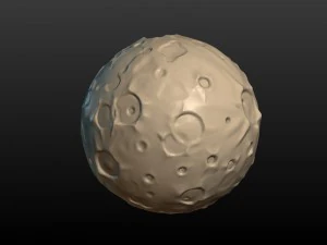 moon 3D Print Model