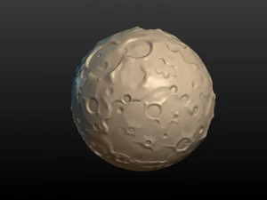lua Modelo de Impressão 3D
