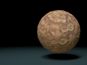 luna Modello 3D