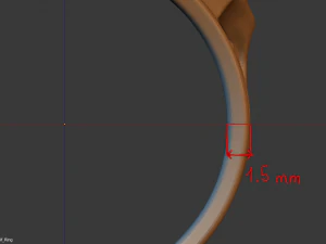 wolf ring 3D Print Model