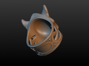 wolf ring 3D 打印模型