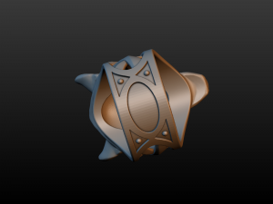 wolf ring 3D 打印模型