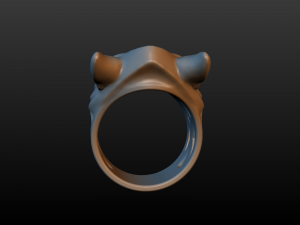 wolf ring 3D 打印模型