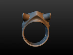 wolf ring 3D Print Model