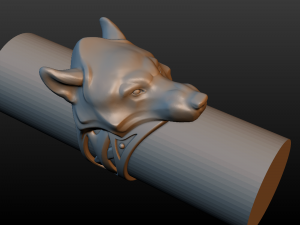 wolf ring 3D 打印模型