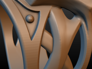 wolf ring 3D 打印模型
