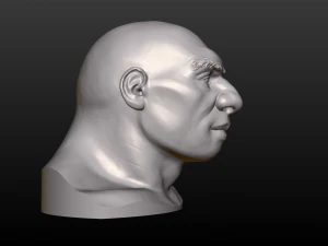 남자 머리 3D 프린트 모델