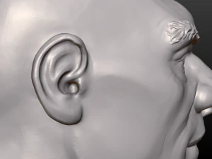남자 머리 3D 프린트 모델