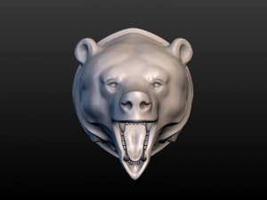 bear head Model do druku 3D