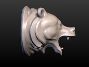 bear head Model do druku 3D