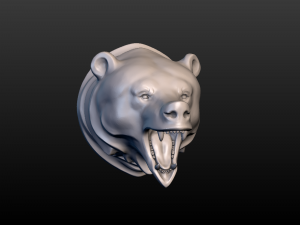 bear head Model do druku 3D