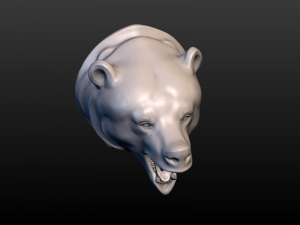 bear head Model do druku 3D