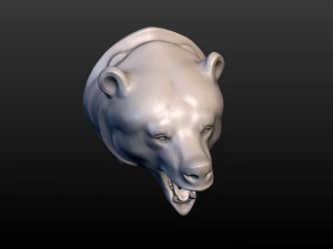 cabe&ccedil;a de urso Modelo de Impressão 3D